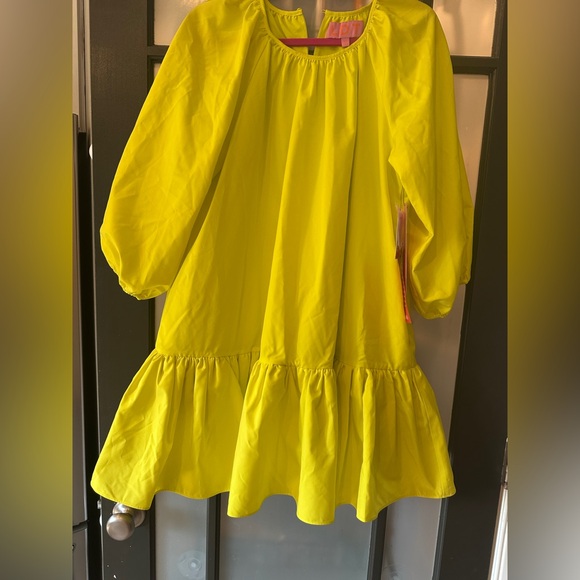 LDT Neon Rachel Ruffled Poof Dress NWT SIZE 10 - Picture 2 of 5